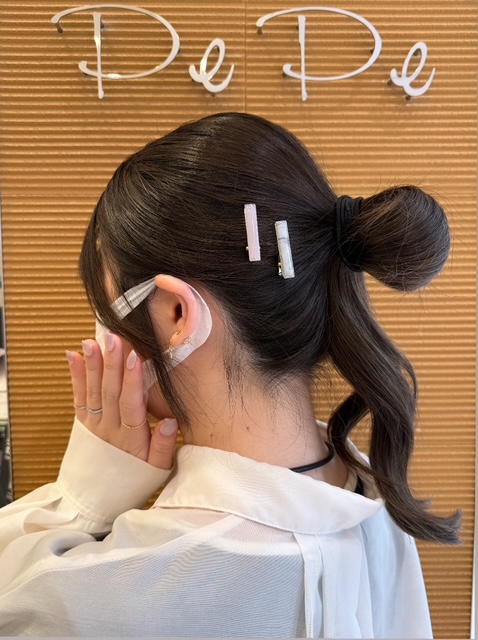 PePe平岡店　夏にぴったり！ミニクリップを使った簡単ヘアアレンジ